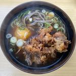 太そば小盛・ゲソ(そばのスエヒロ 八丁堀店)