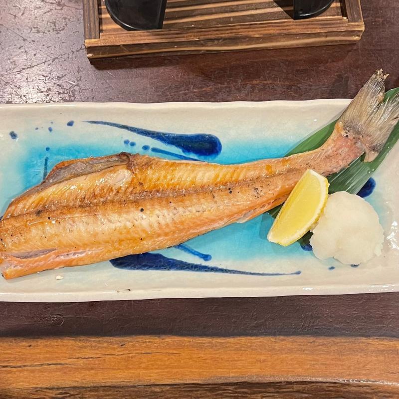 縞ホッケ一夜干し(炭焼と釜めし ながしま)