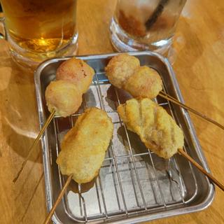 牛串・ミニトマト(串かつ でんがな 上大岡camio店)