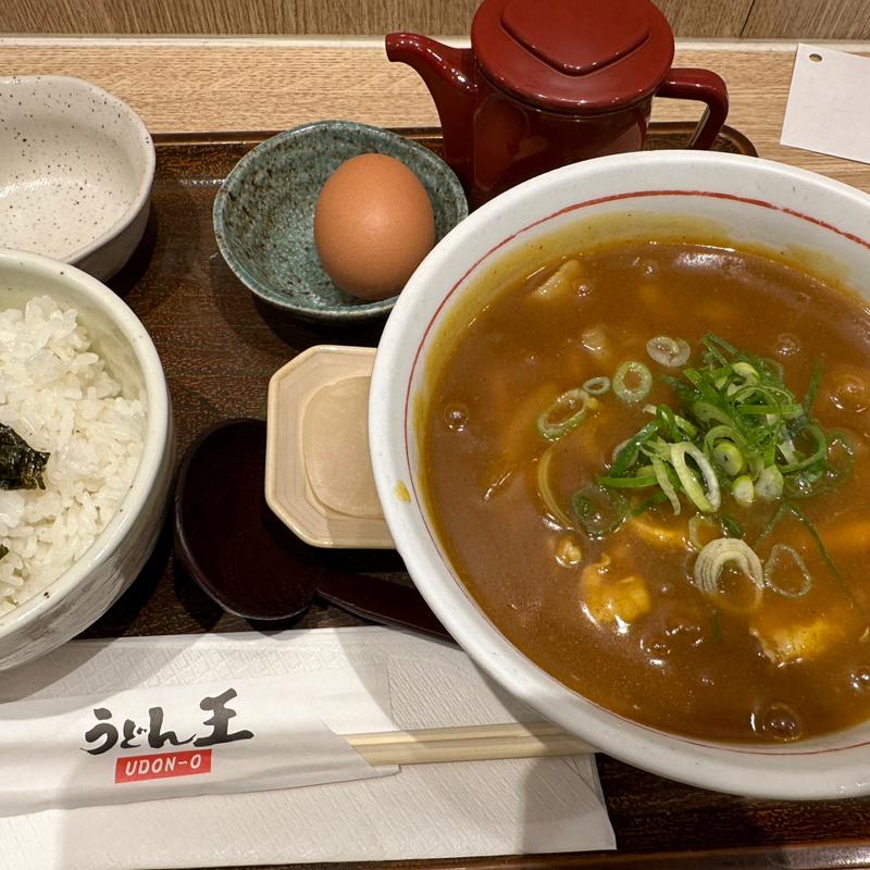 カレーうどんセット(うどん王 ホワイティ梅田店)