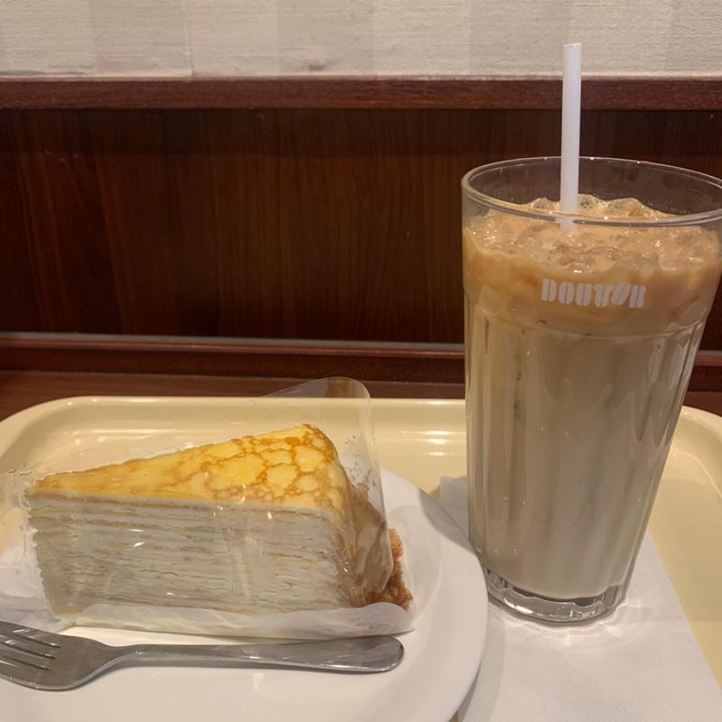 ミルクレープ　カフェオレ(ドトールコーヒーショップ 湯島春日通り店)