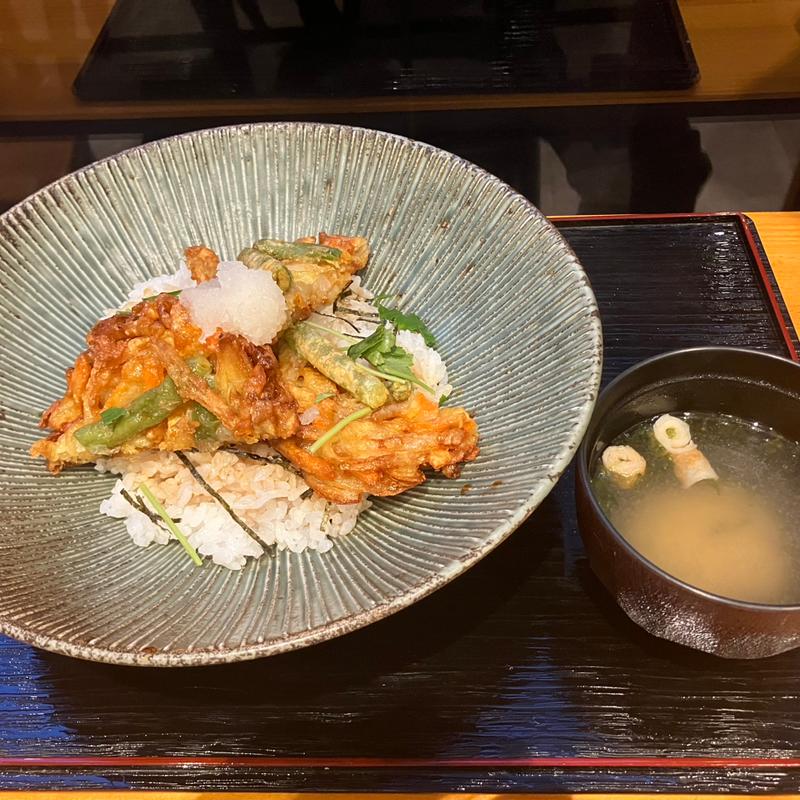 かき揚げ丼(静岡駿河・街角食堂エビス)