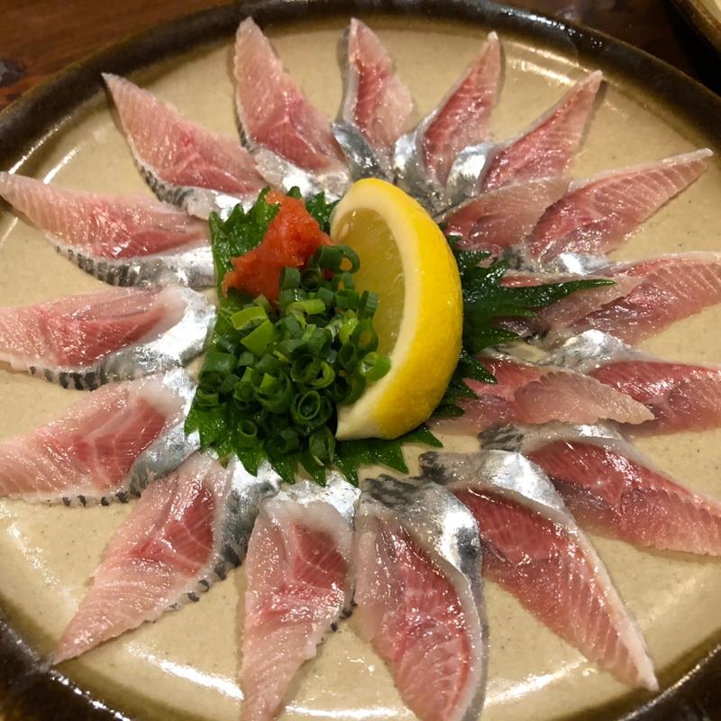 いわしのお作り(いわし料理の店 味楽)