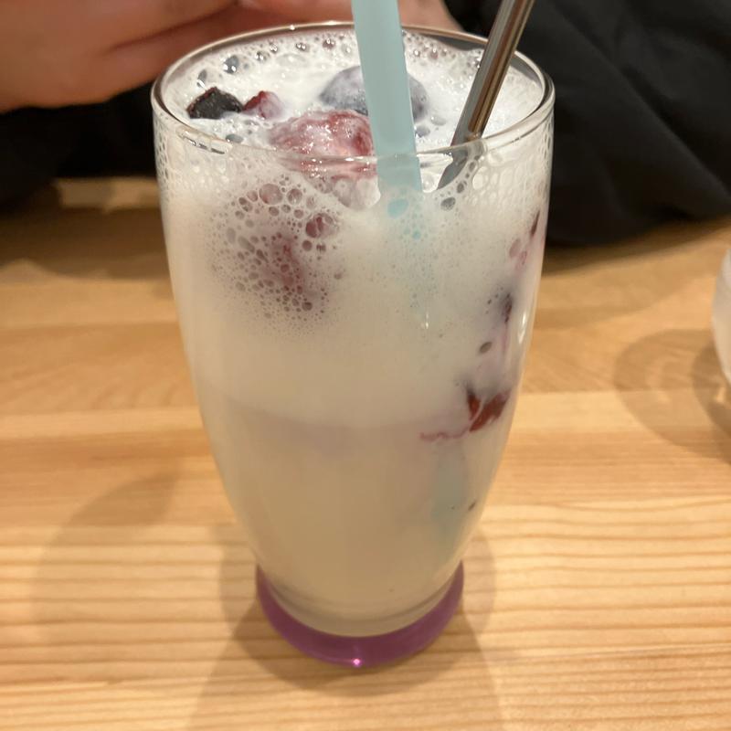 りんご酢ラッシー(札幌相撲茶屋狸小路 ぽんぽこ亭 北海道うまいもん笑舗)