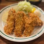 カキフライ定食牡蠣増量