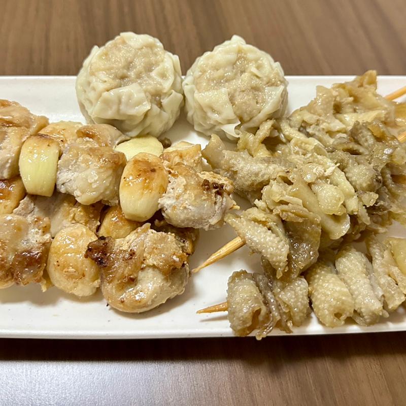 焼鳥 塩(ももにんにく、かわ)(ベルクス 東墨田店)