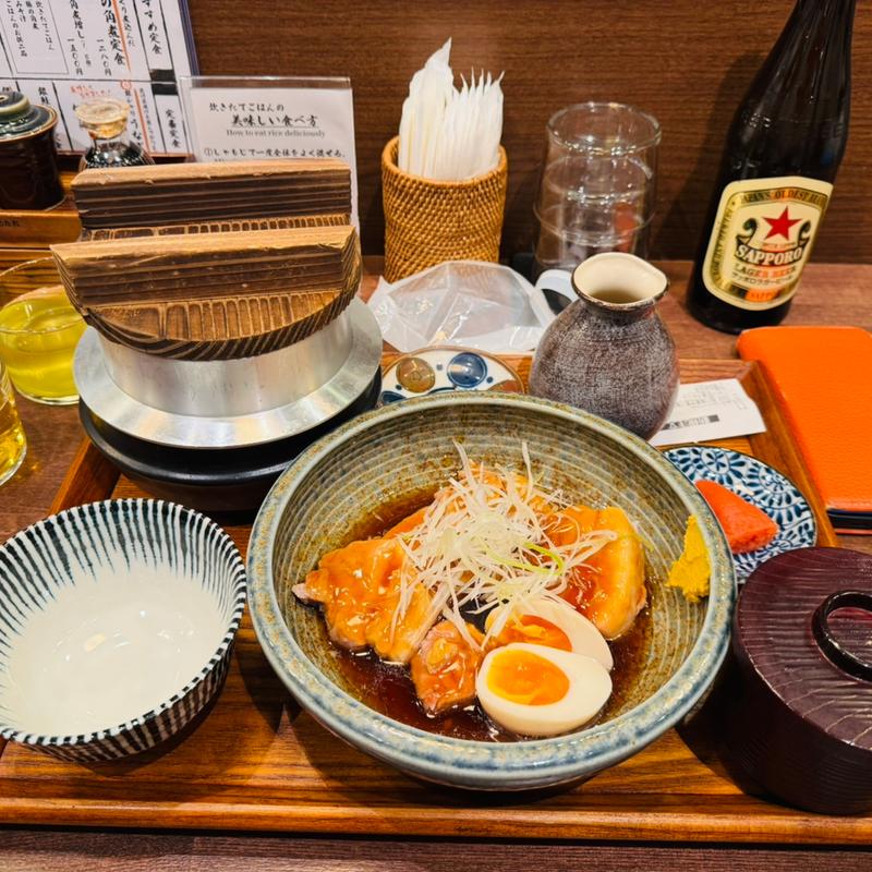 豚の角煮定食(炊きたてあり〼 高田馬場)