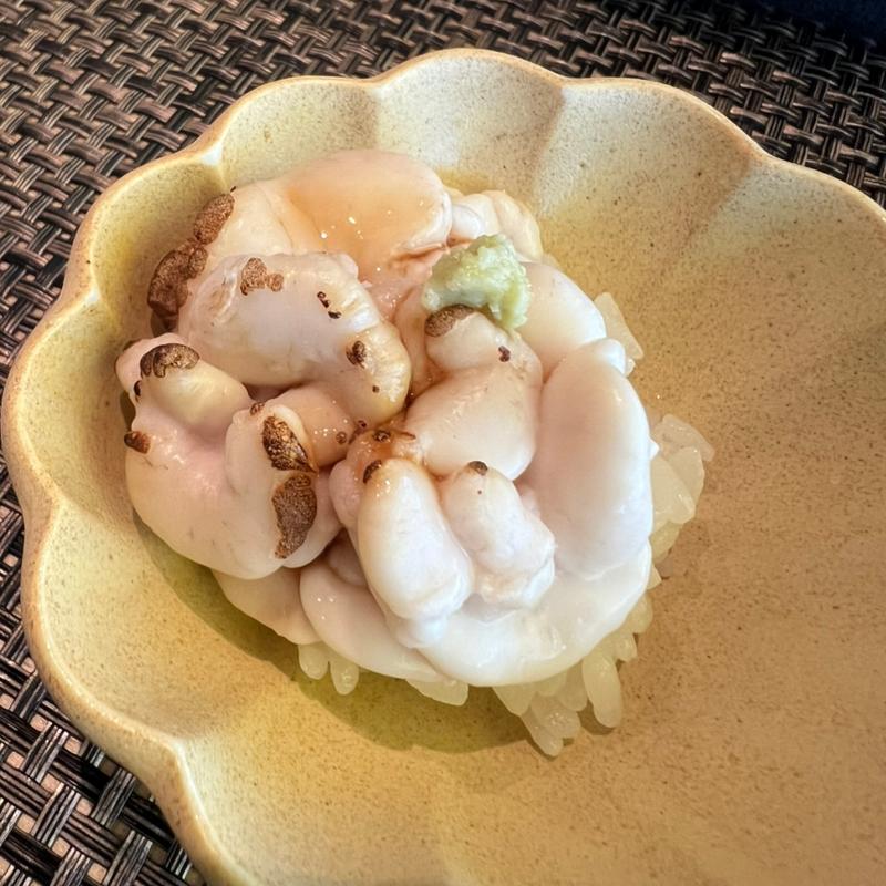 白子の炙り(鮓 くおん)