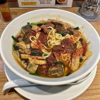 牛ミックスホルモンあんかけ鶏Soba(鶏Soba Toraや)