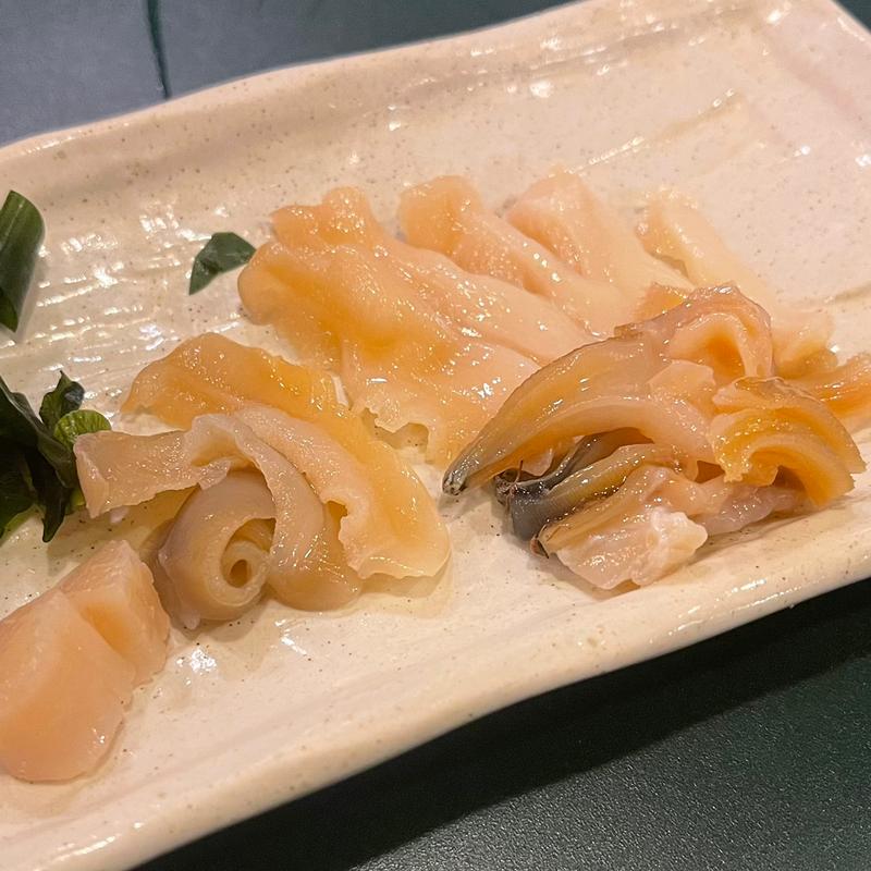 生ホッキ貝の刺身(酒の店 ななや)