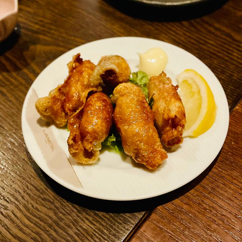 鶏皮餃子(炭火焼鳥酒房 和光市のおっ鳥家)