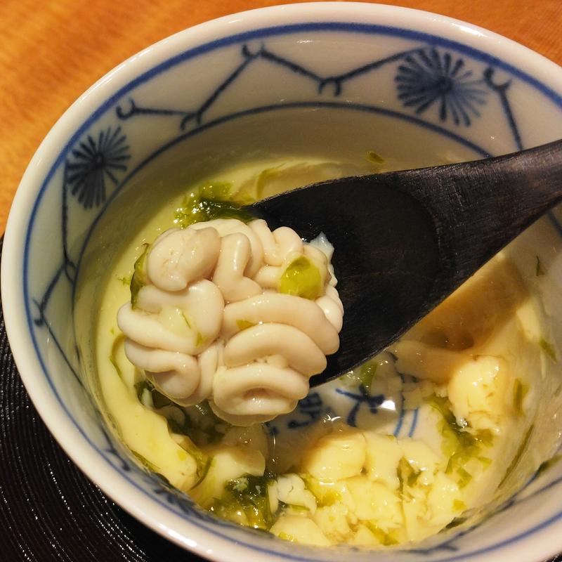 白子の茶碗蒸し あおさあんかけ(すし いなせ)