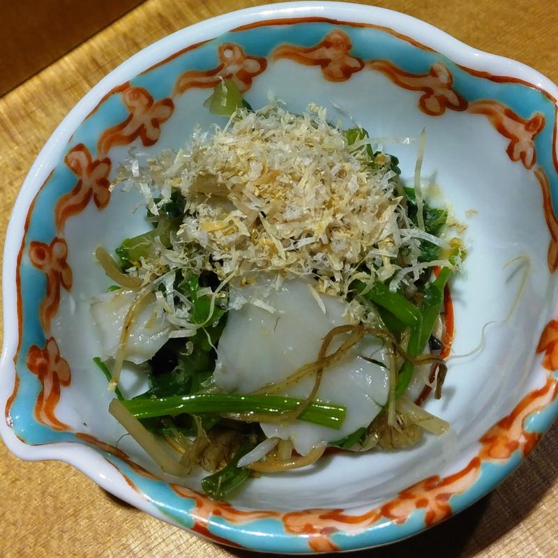 セリときのこのおひたし(すし いなせ)