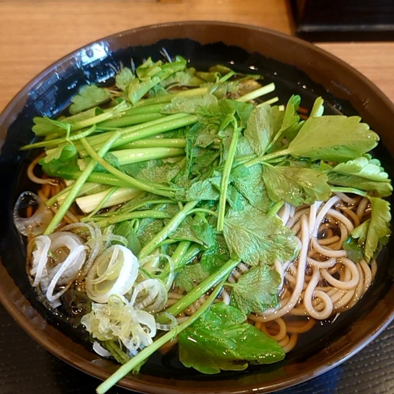 せりそば(そば処おか田)