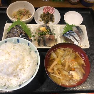 銀鯖三種盛り定食(ごっつり 浅草橋店)
