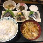 銀鯖三種盛り定食(ごっつり 浅草橋店)
