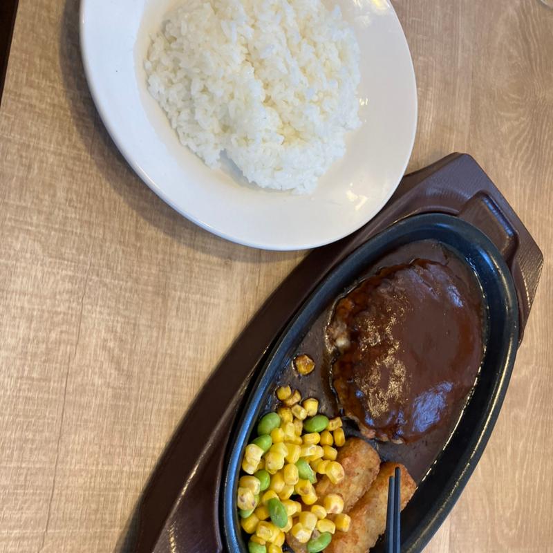 チーズINハンバーグ&ライス(ガスト 三河田原店 )