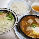 ハンバーグカレー定食