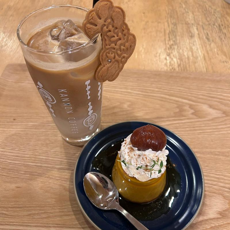 カボチャのプディング(KANNON COFFEE カンノンコーヒー 大須店)