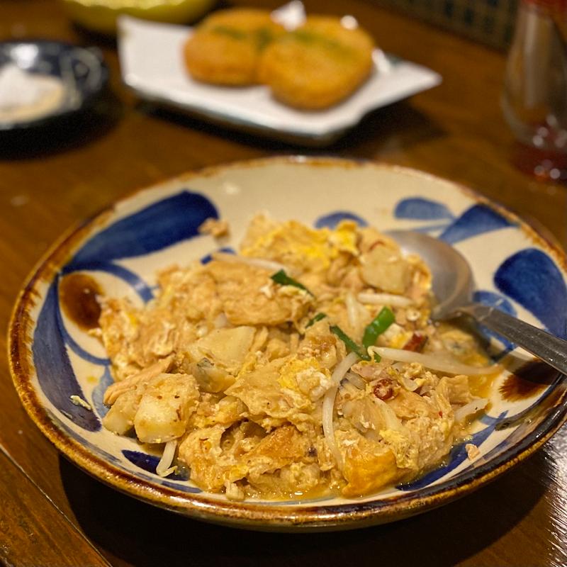くるま麩とシーフードのイリチー(南国酒場 アヤパニ)