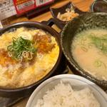 三元豚のロースとんかつ玉子とじ膳(膳や ホワイティ梅田店)