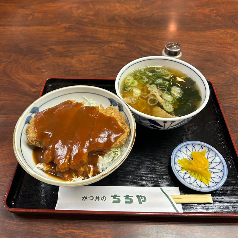 てりカツ丼ミニラーメンセット(ちちや )