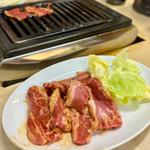 牛カルビ定食(味安焼肉 )