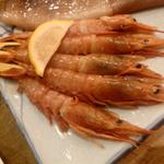 赤海老の串焼き(磯丸水産 新小岩ルミエール店)