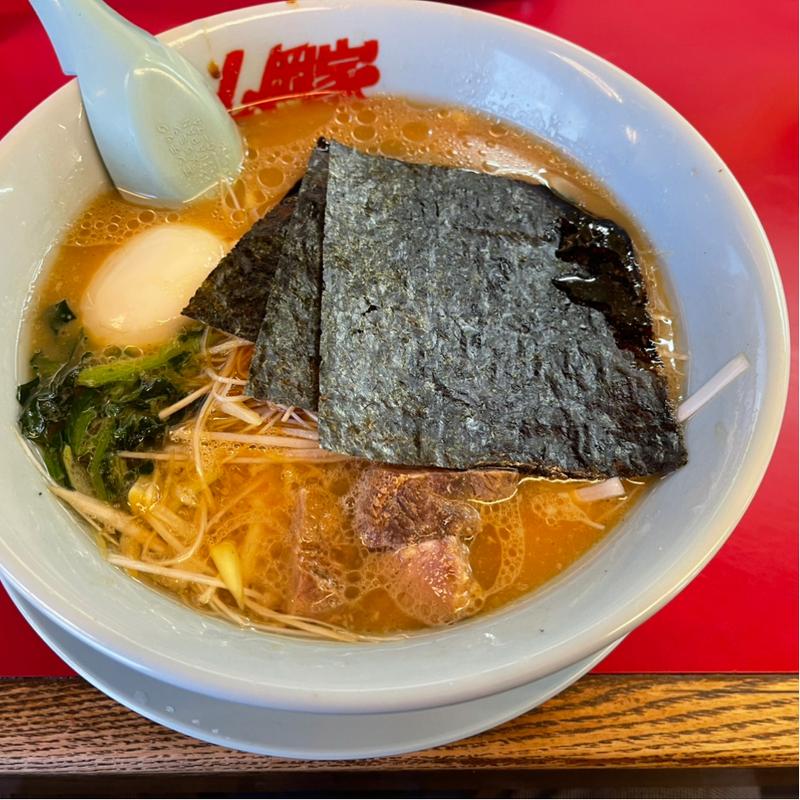 醤油ねぎラーメン➕味玉(ラーメン 山岡家 羽生店)