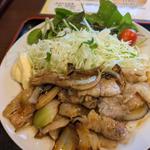 豚バラ焼肉定食(柚子庵)