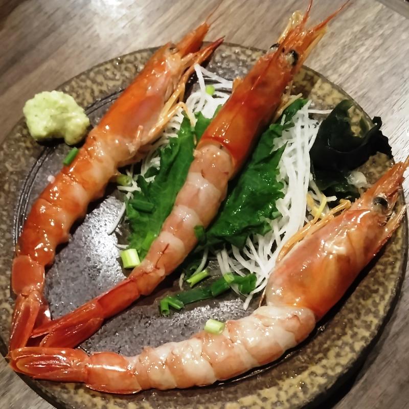 赤えび刺身(養老乃瀧 鹿島田店)