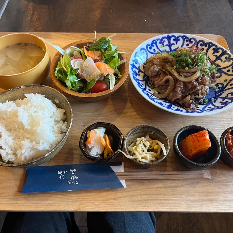 黒毛和牛タレ焼定食(焼肉 はなな)