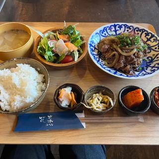 黒毛和牛タレ焼定食(焼肉 はなな)