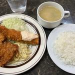 エビフライとチキンカツ(キッチン南海 高円寺店)