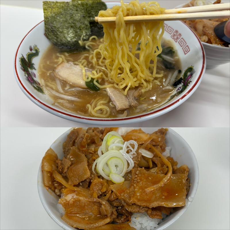ラーメン+カルビ丼(ラーメンショップヤマト)