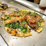ねぎ焼き 豚入り(お好焼き ふじ)