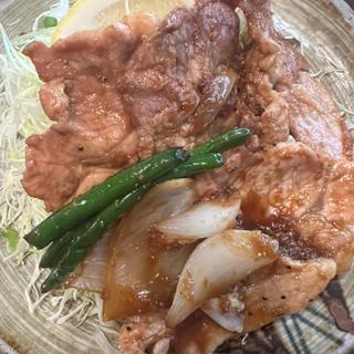 しょうが焼定食(川善精肉店)