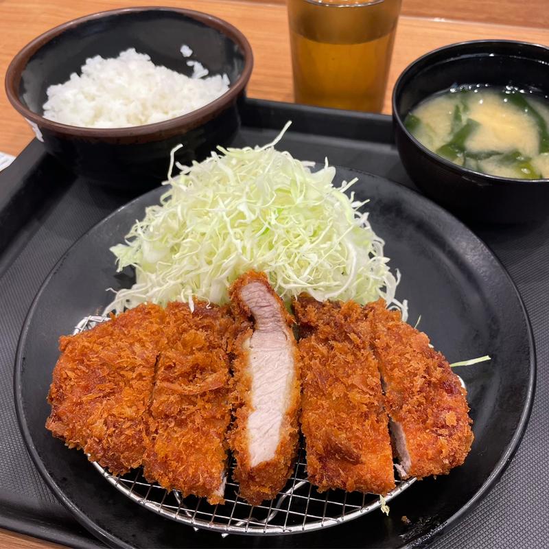 超厚切りロースかつ定食(松のや 浮間舟渡店)