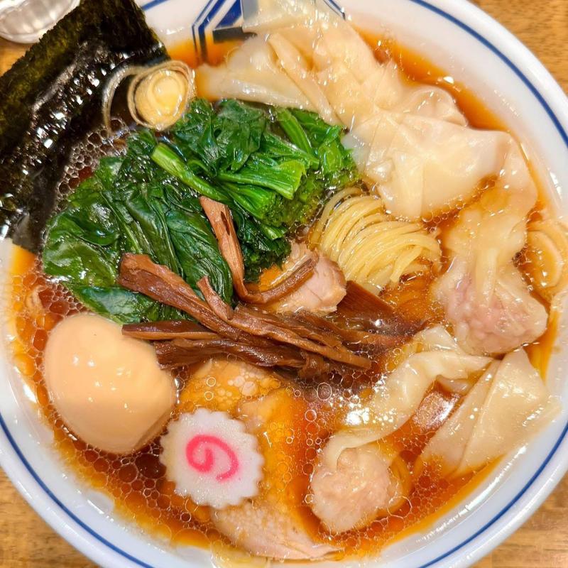 味玉生姜醤油ラーメン(背脂煮干中華そば 我武者羅 初台店)