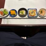 あん肝、まなこ、玉子焼き、谷川葱ぬた(川場温泉悠湯里庵 )