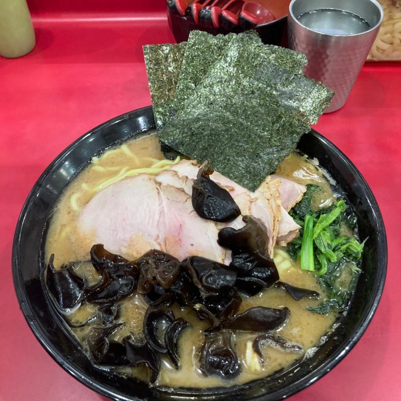 チャーシュー麺（中）➕キクラゲ(杉田家 千葉祐光店)