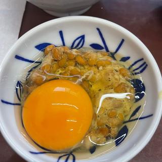 たまご 納豆(青海食堂)