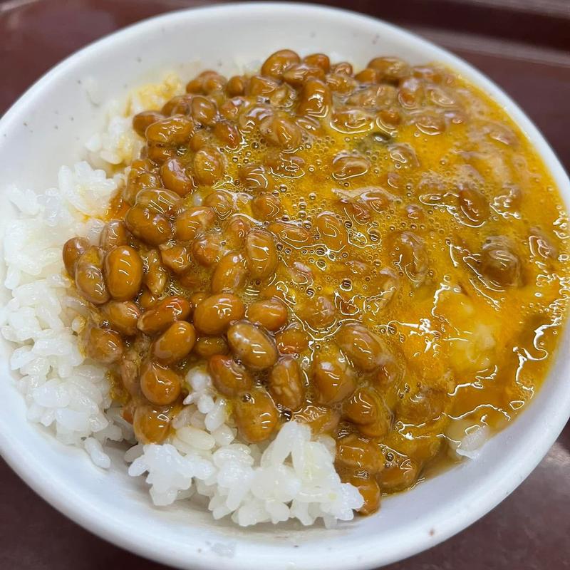 半ライス 納豆(青海食堂)