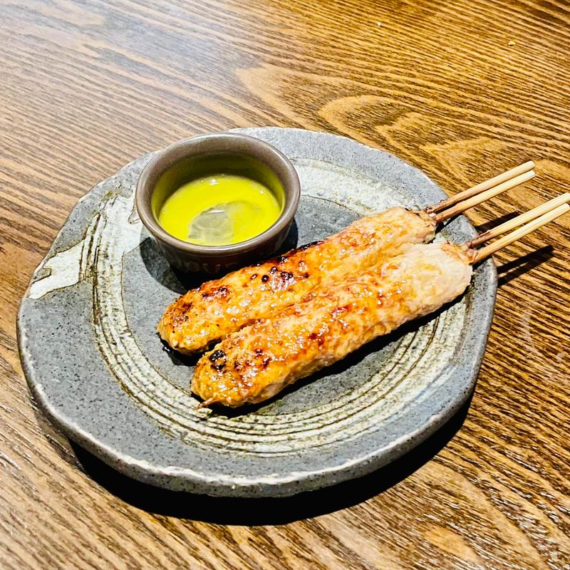 じゅーしーなつくね(炭火焼鳥酒房 和光市のおっ鳥家)