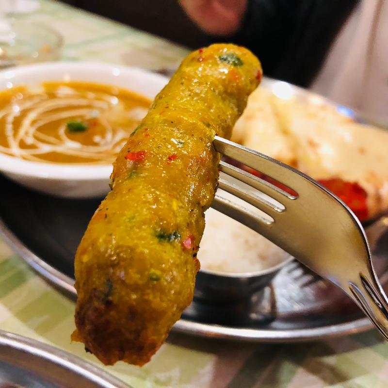 シークカバブ_スペシャルタリーセット(本場インド料理 ラリグラス)