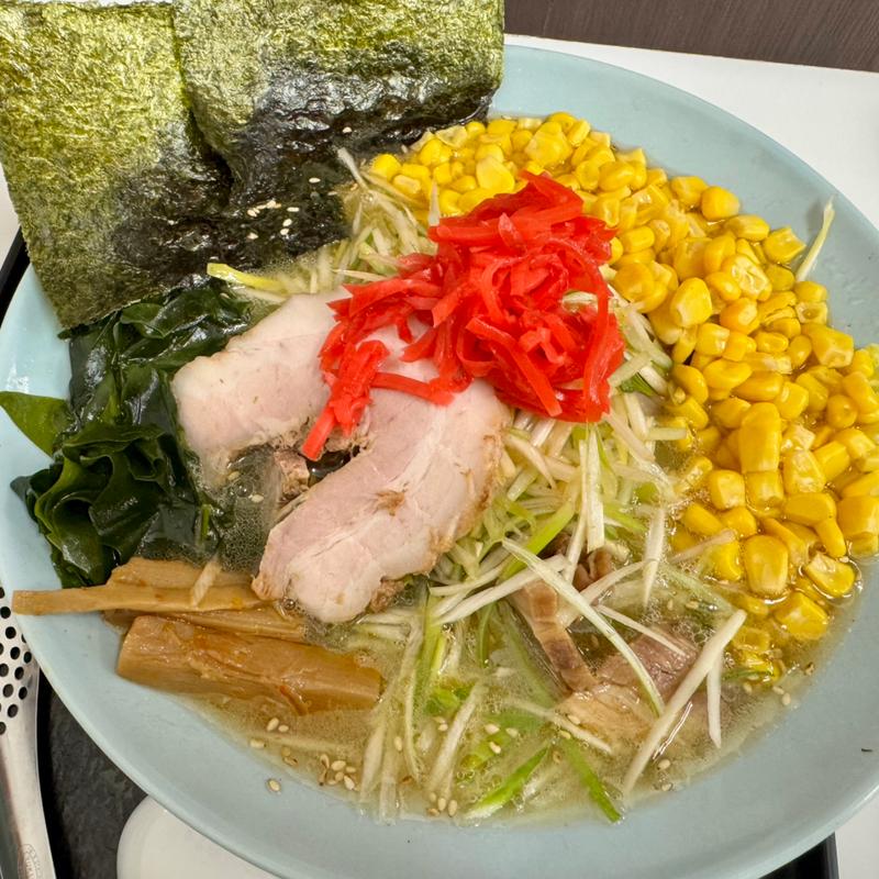 塩ねぎラーメン＋コーン(ラーメンショップ北川辺店)