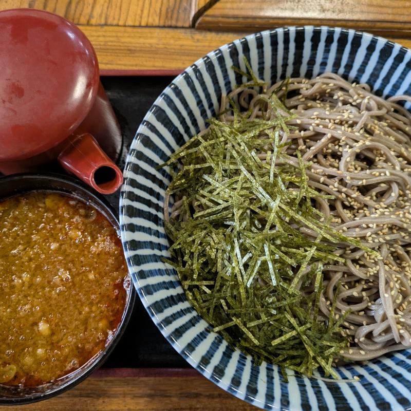 スパイシーつけそばDX（特盛）(そば処えびす )