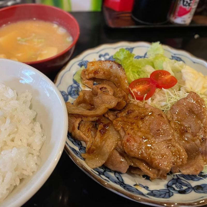 生姜焼き定食(三河屋食堂)