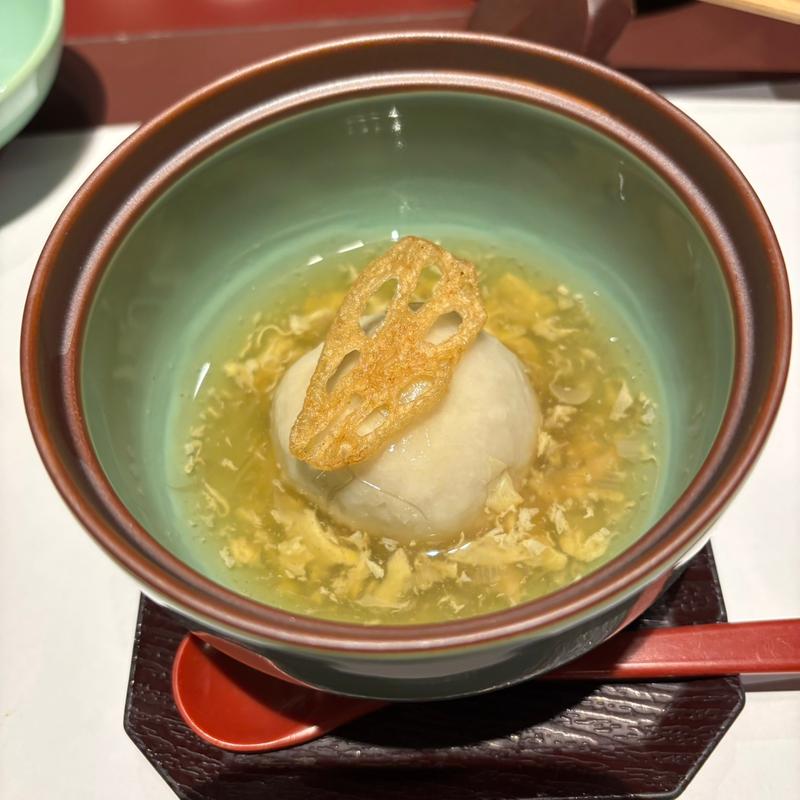 里芋団子フカヒレ餡かけ(川場温泉悠湯里庵 )