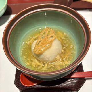 里芋団子フカヒレ餡かけ(川場温泉悠湯里庵 )